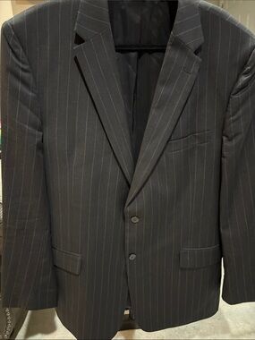 Jos. A. Bank Black Pinstripe Suit Jacket